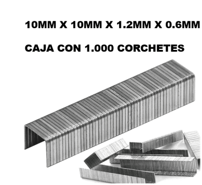 CORCHETES PARA ENGRAPADORA CAJA 1.000 UNIDADES