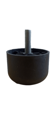 PATA PLASTICA CILINDRICA CON PERNO INSERTO1