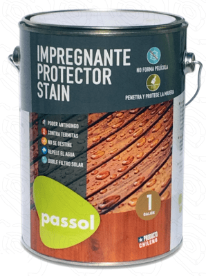 IMPREGANTE PROTECTOR STAIN ALERCE 1/4 GALON PASSOL