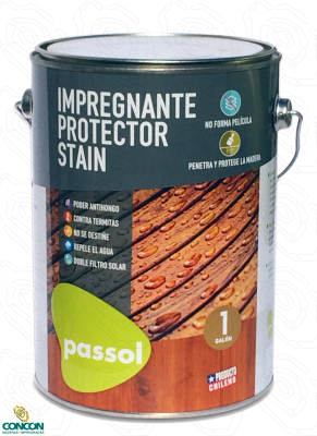 IMPREGNANTE PROTECTOR STAIN NOGAL 1/4 GALÓN PASSOL