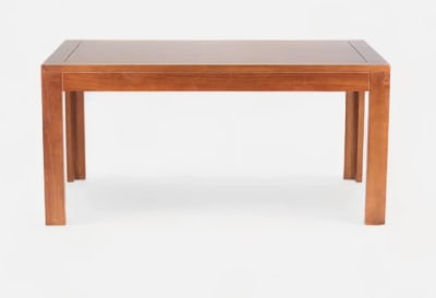 MESA COMEDOR MADERA RAULI CON PLACA DE COIGUE 95X150