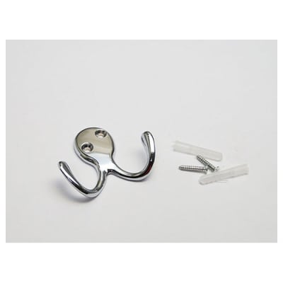 PERCHA DOBLE CROMADA