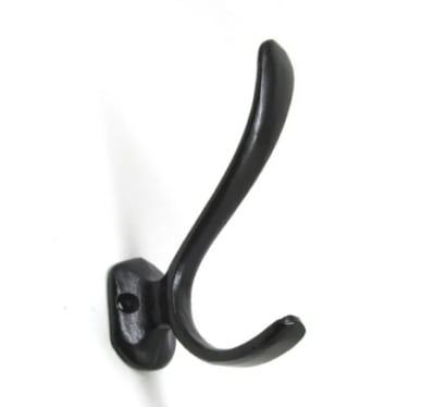 PERCHA DOBLE NEGRA VERTICAL STAR