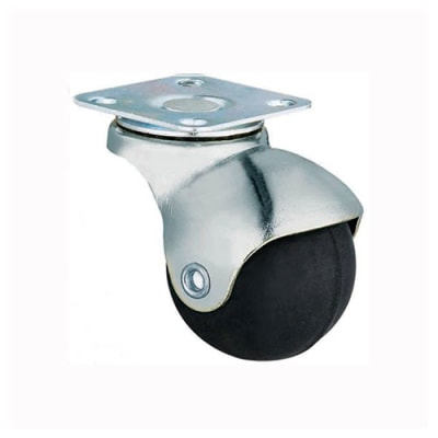 RUEDA GOMA CON BASE 50MM