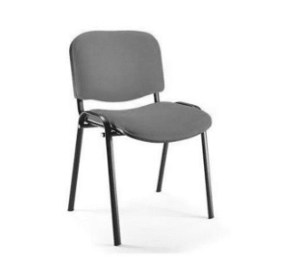 SILLA ISÓSCELES COLOR GRIS TAPIZ LANA