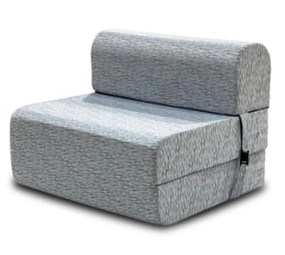 SOFA CAMA BROCATO 90 CM GRIS