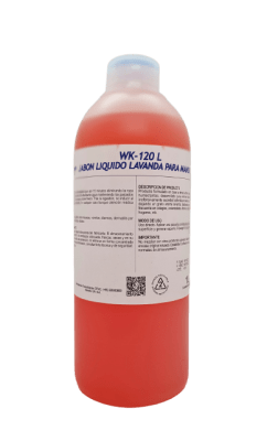 JABÓN LÍQUIDO PERLADO LAVANDA 1 LITRO WK-120L1
