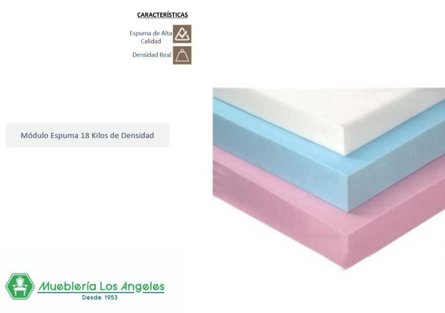 MÓDULO ESPUMA DE 49X47 CM EN 18 KILOS DE DENSIDAD 0