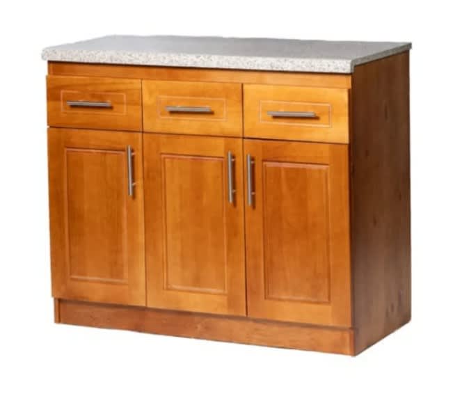 MUEBLE DE COCINA BERLIN MADERA NOGAL BASE 3 PUERTAS 0