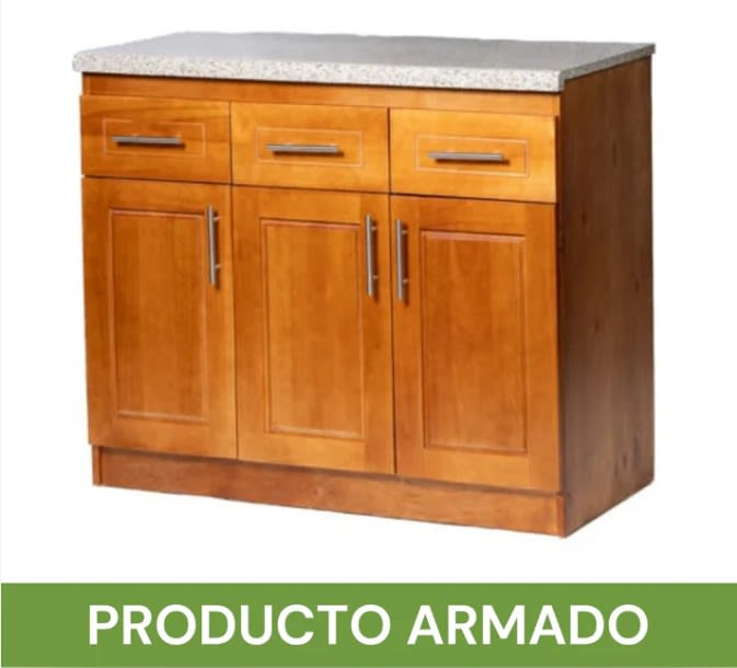 MUEBLE DE COCINA BERLIN MADERA NOGAL BASE 3 PUERTAS4