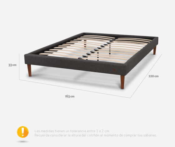 BASE 2 PLAZAS EUROPEA CURVE 150X 200 CMS3