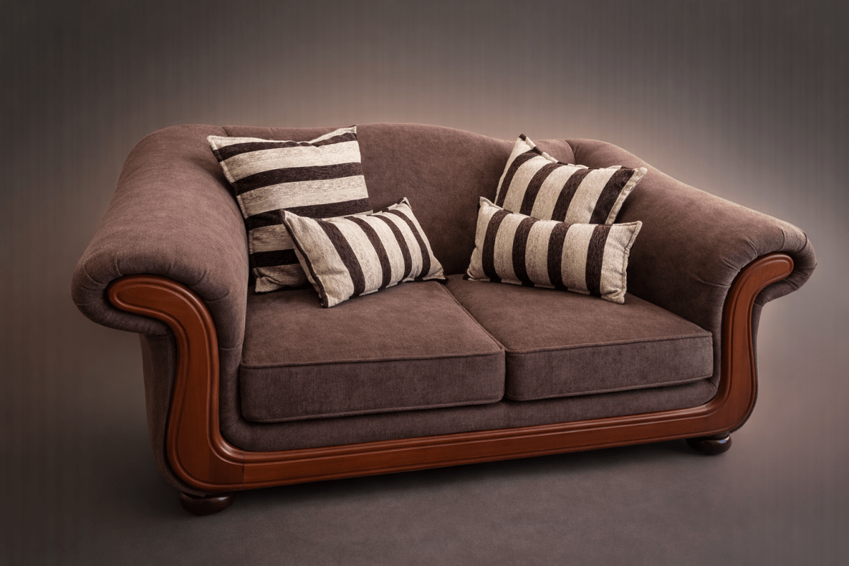 SOFA PARIS 2 CUERPOS CAFE CLARO