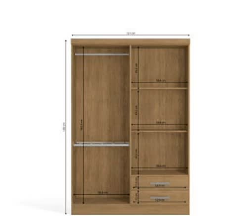 CLOSET JOSEFA 4 PUERTAS 2 CAJONES NOGAL3