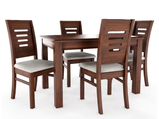 JUEGO DE COMEDOR ROMA 4 SILLAS NOGAL2