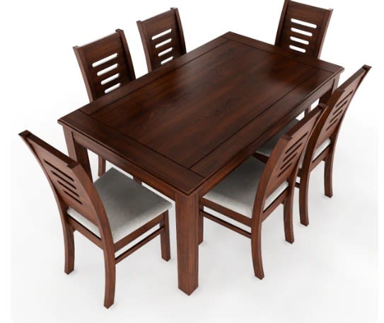 JUEGO DE COMEDOR ROMA 6 SILLAS 1