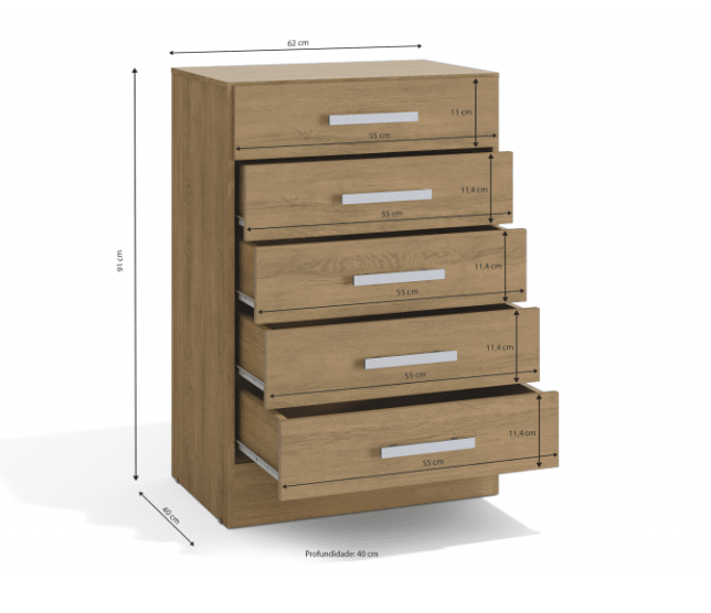 CÓMODA 5 CAJONES2