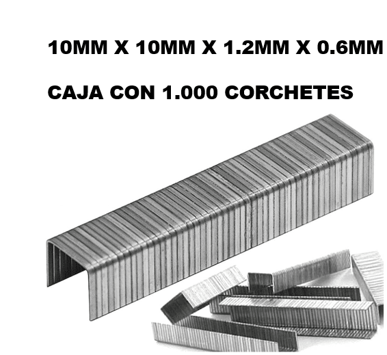 CORCHETES PARA ENGRAPADORA CAJA 1.000 UNIDADES 0