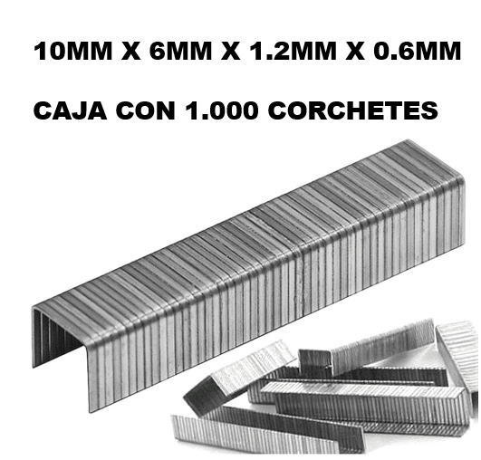 CORCHETES PARA ENGRAPADORA CAJA 1.000 UNIDADES2