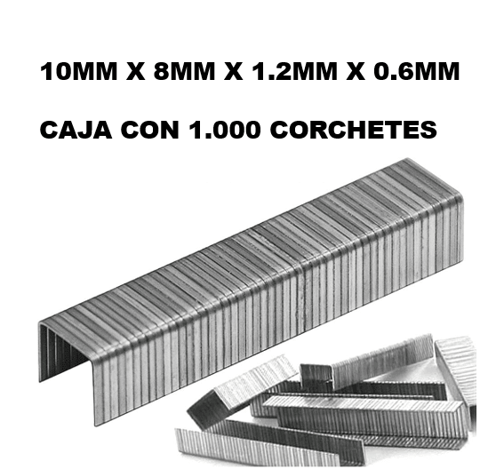 CORCHETES PARA ENGRAPADORA CAJA 1.000 UNIDADES3