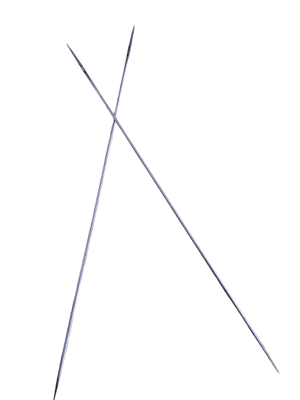 AGUJA RECTA 2 PUNTAS DE 14