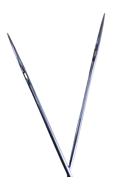 AGUJA RECTA 2 PUNTAS DE 12