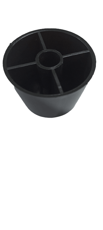 PATA PLÁSTICA SIN VÁSTAGO NEGRA3