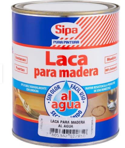 LACA PARA MADERA AL AGUA 800 CC SIPA 1