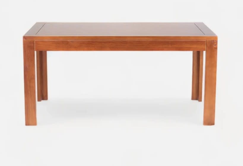 MESA COMEDOR MADERA RAULI CON PLACA DE COIGUE 95X150 0