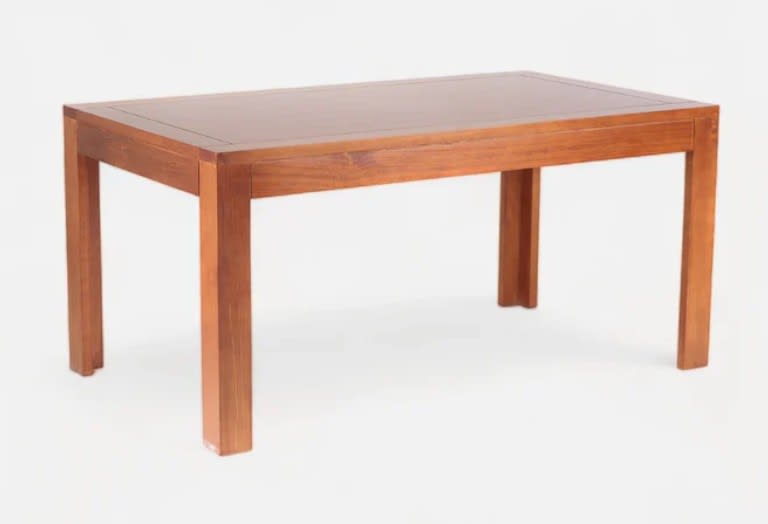 MESA COMEDOR MADERA RAULI CON PLACA DE COIGUE 95X1502