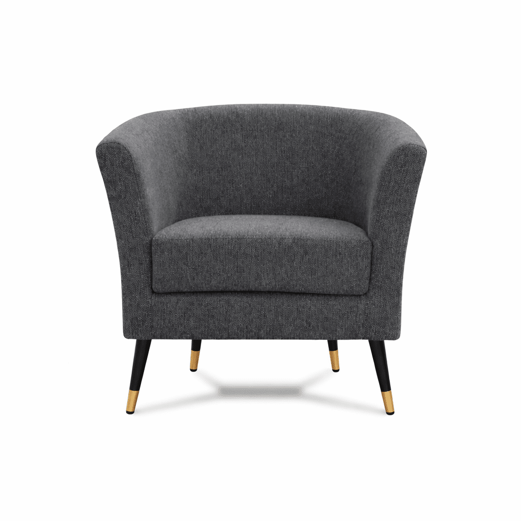 POLTRONA MANAO TAPIZ LINO GRIS OSCURO 0