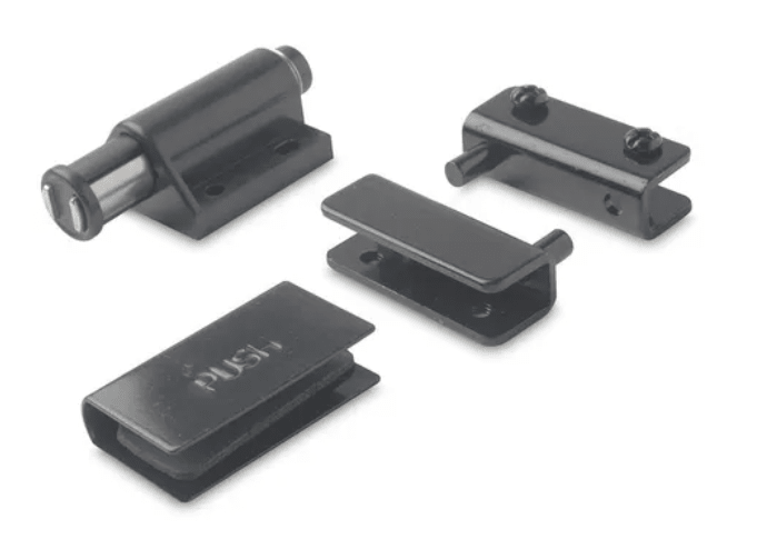 SET BISAGRA PARA PUERTAS DE VIDRIO NEGRO 1