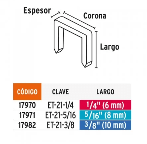 CORCHETES TRUPER 5/16