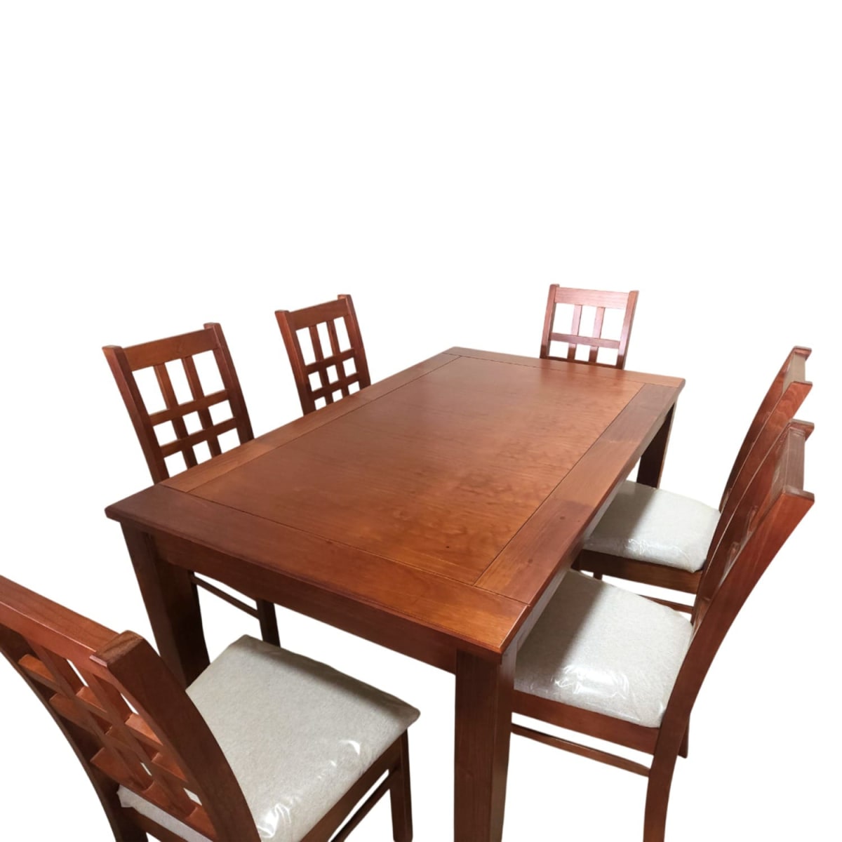 COMEDOR MILÁN 6 SILLAS NOGAL1