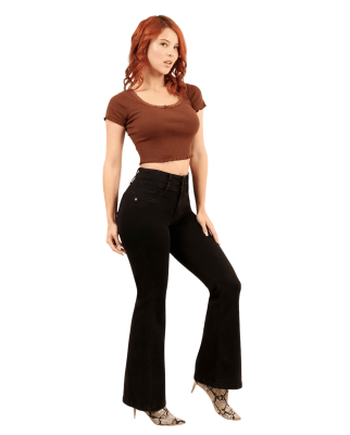 JEANS DIVINE VIGO FLARE BLACK1