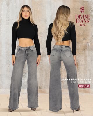 JEANS DIVINE PARIS GREY STRASS1