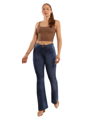 JEANS DIVINE FERRARI FLARE BLUE1