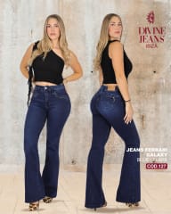 JEANS DIVINE FERRARI FLARE GALAXY BLUE