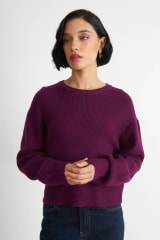 SWEATER JASPEADO CUELLO REDONDO
