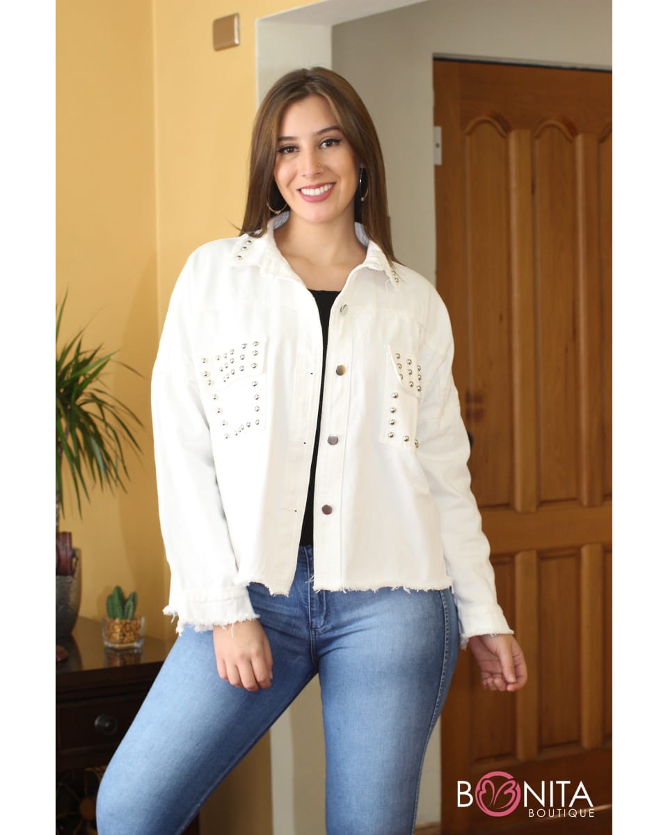 Chaqueta Wados Mezclilla Blanco - Calce Ajustado - Compra Ahora | Dafiti  Chile