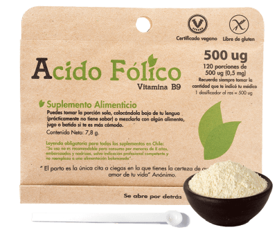 Ácido Fólico - Vegano - Gluten Free
