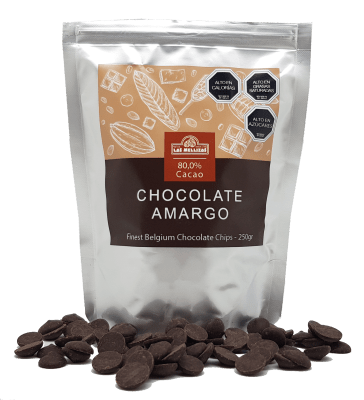 Chips de Chocolate Amargo 80% Cacao - 250gr