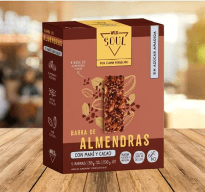Soul Bar - Almendras con Maní y Cacao 5x30gr