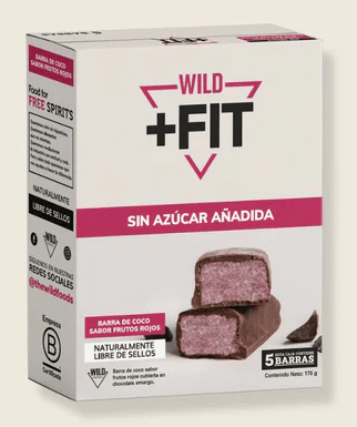 Wild Fit - Coco & Berries 5uni x 35gr Sin Azúcar
