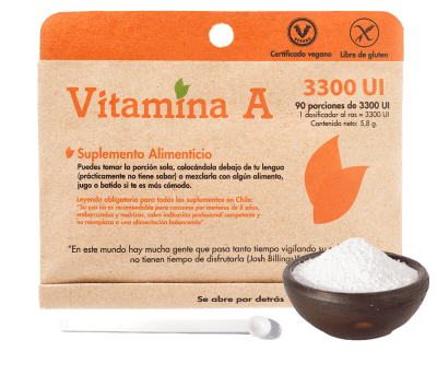 Vitamina A - VEgana - Gluten Free