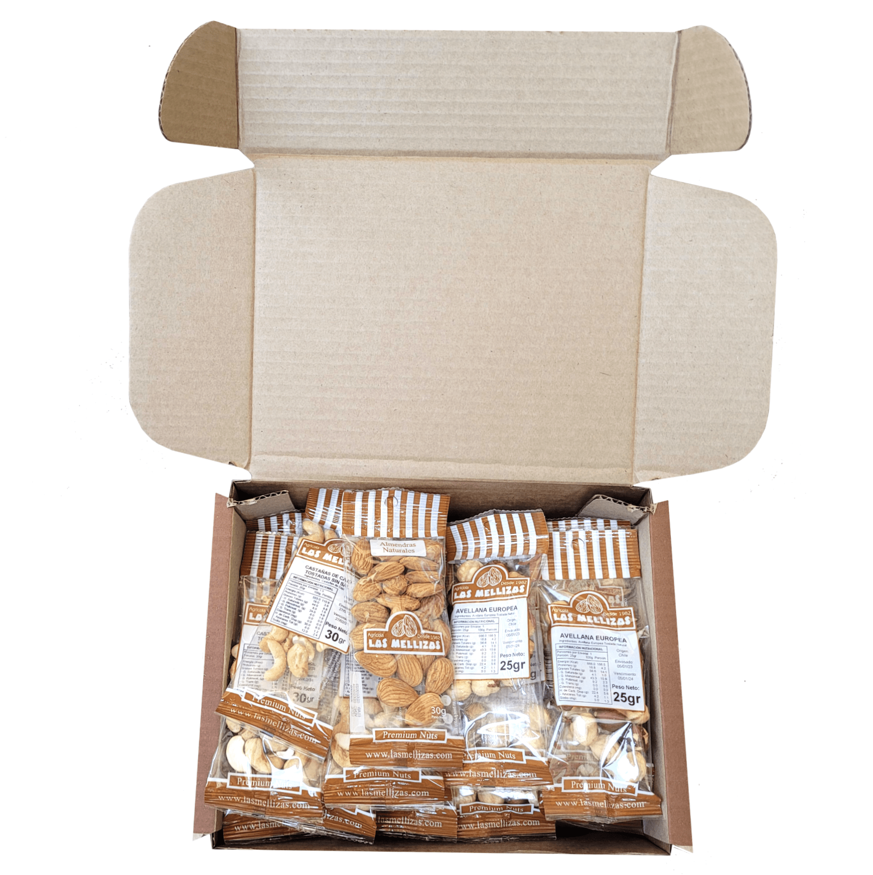 SnackBox Premium Nuts sin Sal (30 snacks) Las Mellizas