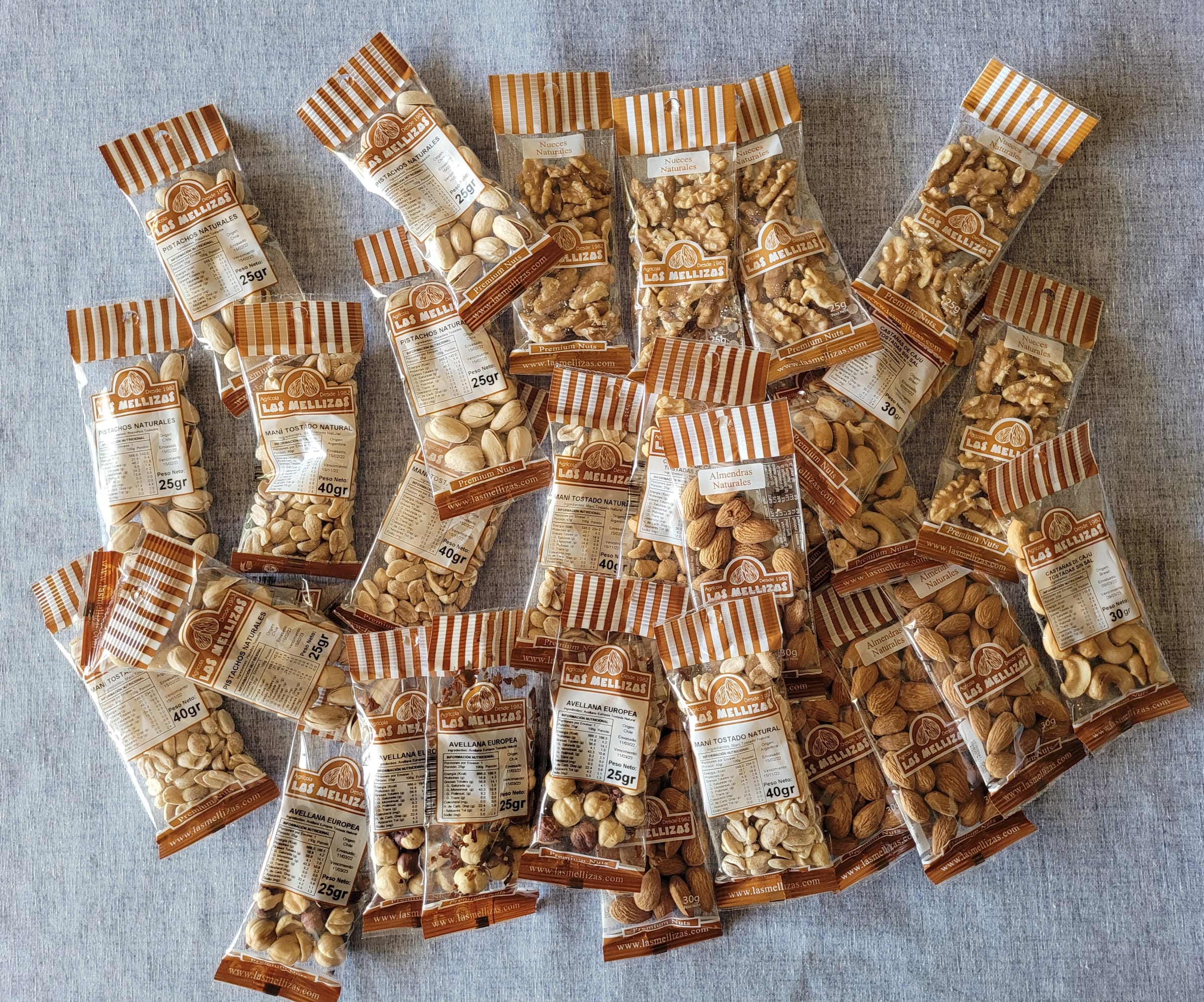 SnackBox Premium Nuts sin Sal (30 snacks) Las Mellizas