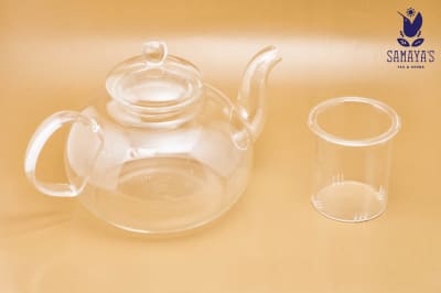 Tetera de vidrio con infusor y capacidad de 600 ml