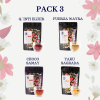 Pack mix Nro.3 por 4 de 50gr (Q'inti Elixir, Fuerza Wayra, Choco Samay y Yaku Sagrada)1