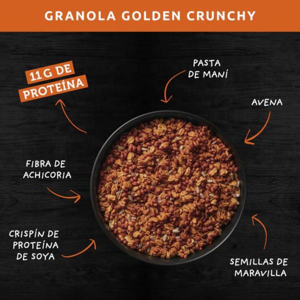 Wild Protein Granola Golden Crunchy | Andina Grains