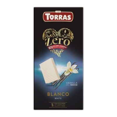 Torras Zero Chocolate Blanco con Vainilla del Indico